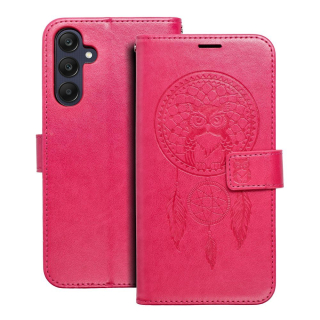 FANCY DIARY MEZZO lapač snov SAMSUNG A25 5G purpurové otváracie puzdro na mobilný telefón