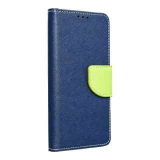 FANCY DIARY SAMSUNG A71 modrá lime otváracie puzdro na mobilný telefón