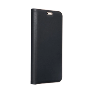 FANCY DIARY LUNA Book Gold SAMSUNG A41 čierne otváracie puzdro na mobilný telefón