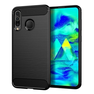 JELLY CASE CARBON SAMSUNG A41 čierne zadné púzdro na mobilný telefón
