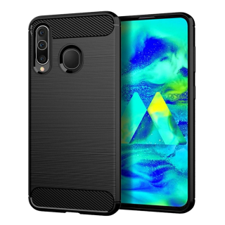 JELLY CASE CARBON SAMSUNG S21 ULTRA čierne zadné púzdro na mobilný telefón