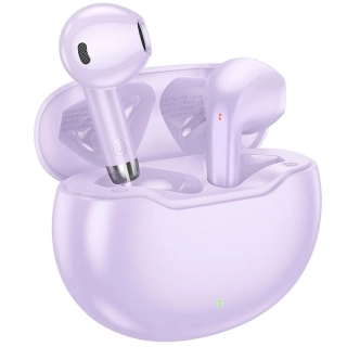 HOCO bezdrôtové slúchadlá / bluetooth stereo TWS June EW61 fialové