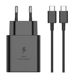 JELLICO EU45 GaN PD 45W 1xUSB-C čierna nabíjačka + kábel na koncovku TYP-C - TYP C universal