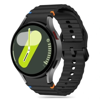 TECH-PROTECT SILICONE SAMSUNG WATCH 4/5/5 Pro/6/7/FE BLACK univerzálny remienok na smart watch