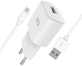 XQISIT NP Travel Charger Single 12W nabíjačka sieťová biela + kábel na koncovku TYP C 38078 universal