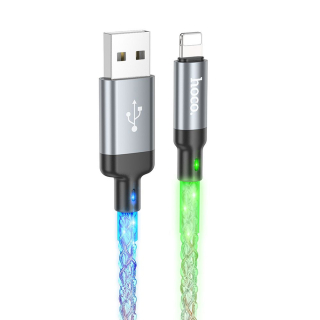 Kábel USB A na LIGHTNING Hoco 3A 1 m U112 sivý universal