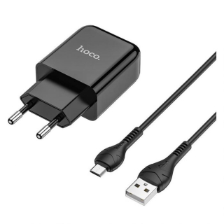 HOCO N2 MICRO USB 2,1A + kábel MICRO USB čierna