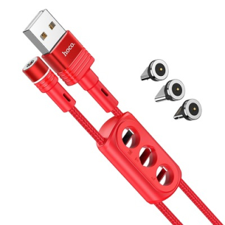 HOCO U98 magnetický 1,2m červený