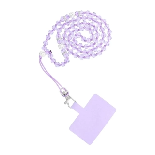 CRYSTAL DIAMOND Prívesok na telefón na krk 120cm fialový
